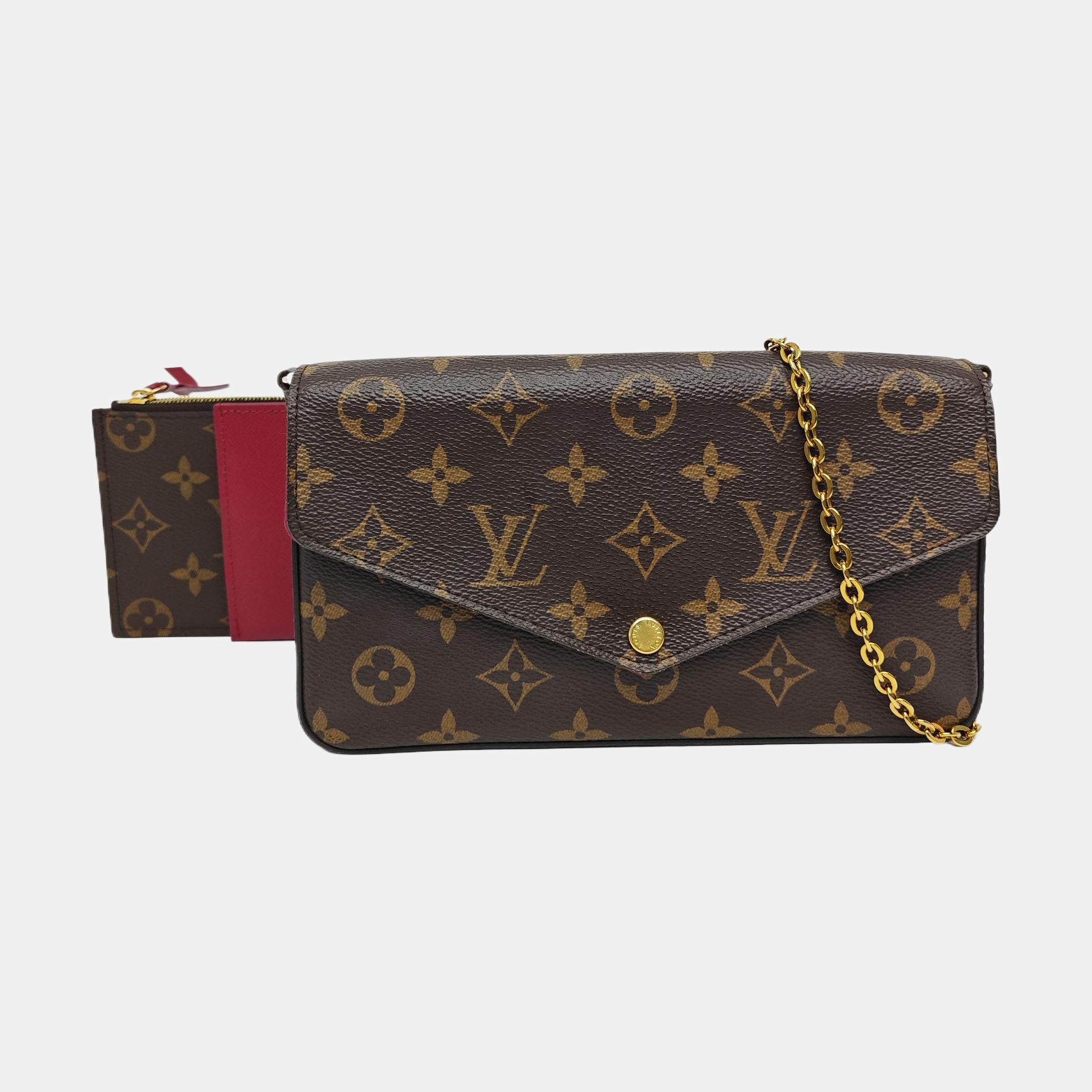 FÉLICIE Monogram Coated Canvas Brown