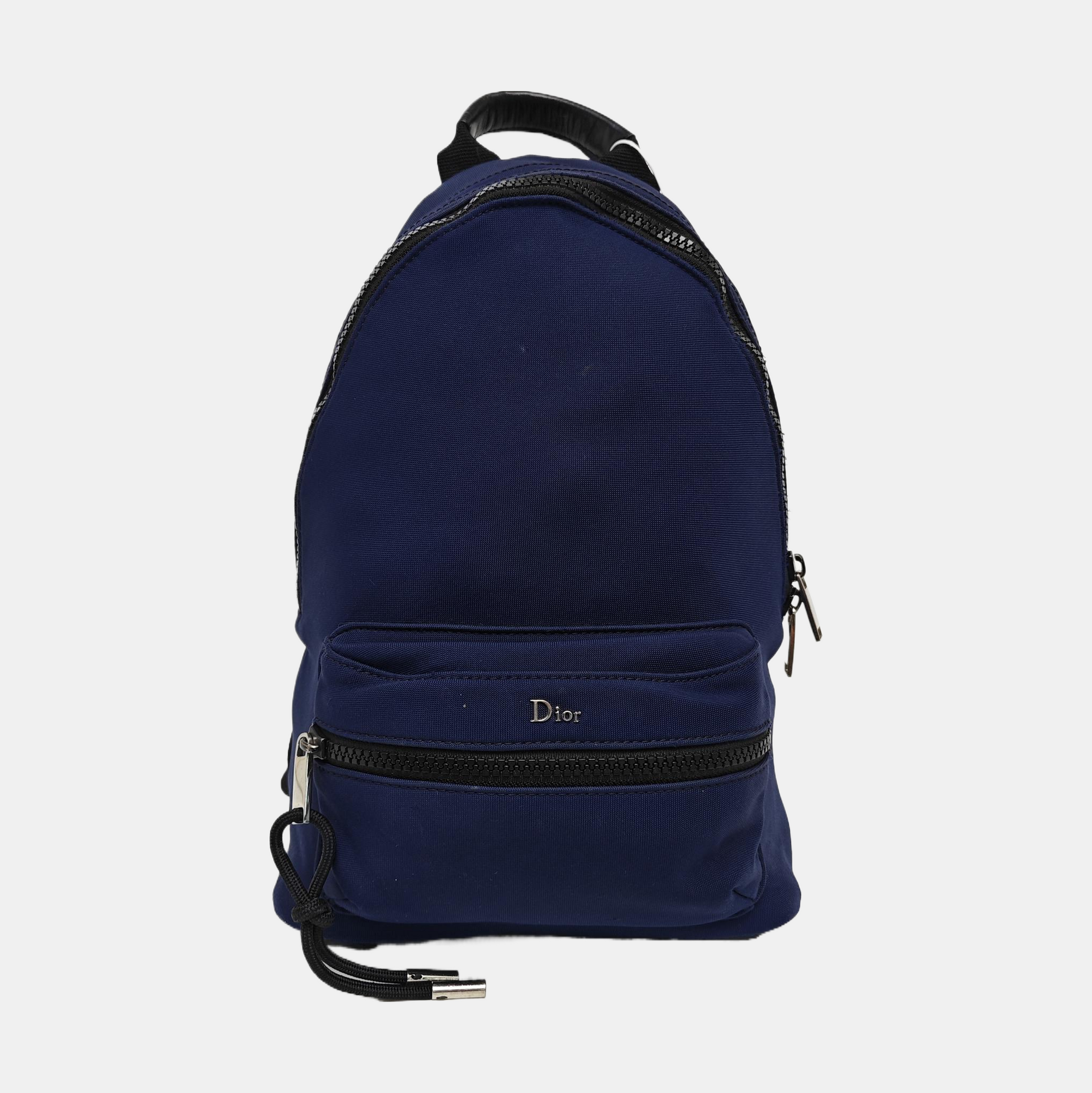 Fabric Backpack Blue