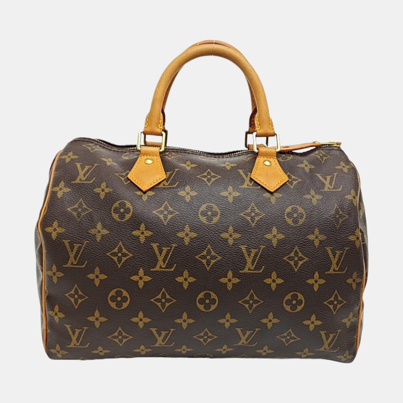 SPEEDY 30 Monogram Coated Canvas Brown