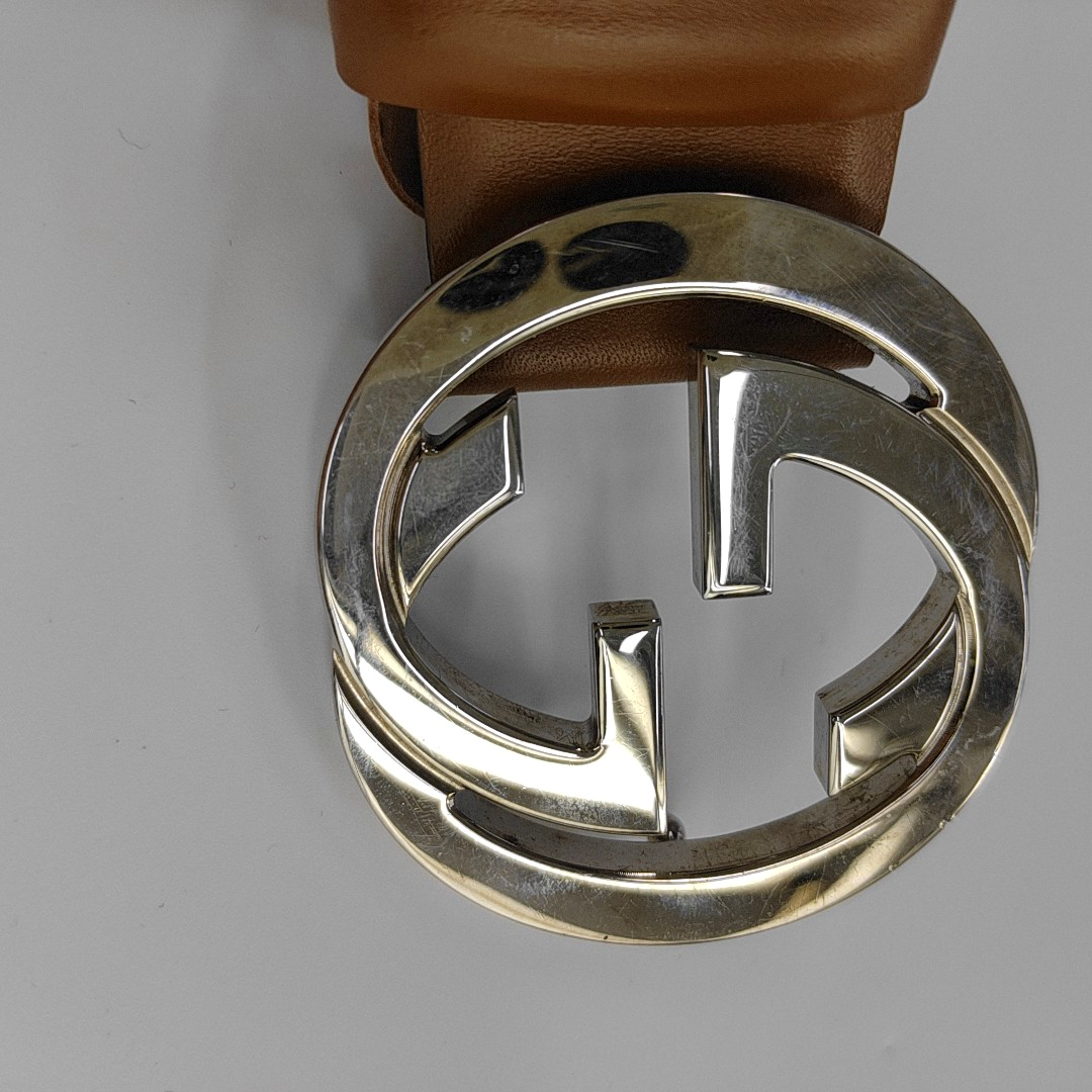 Brown Coated Canvas Belt