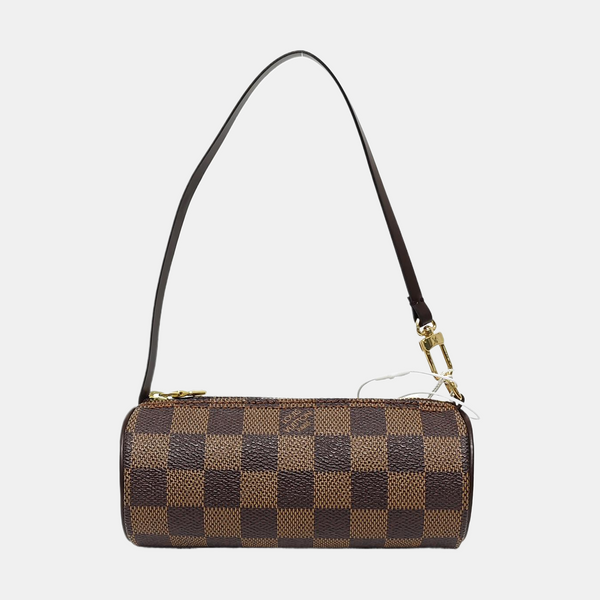 PAPILLON Mini Damier Ebene Coated Canvas Brown