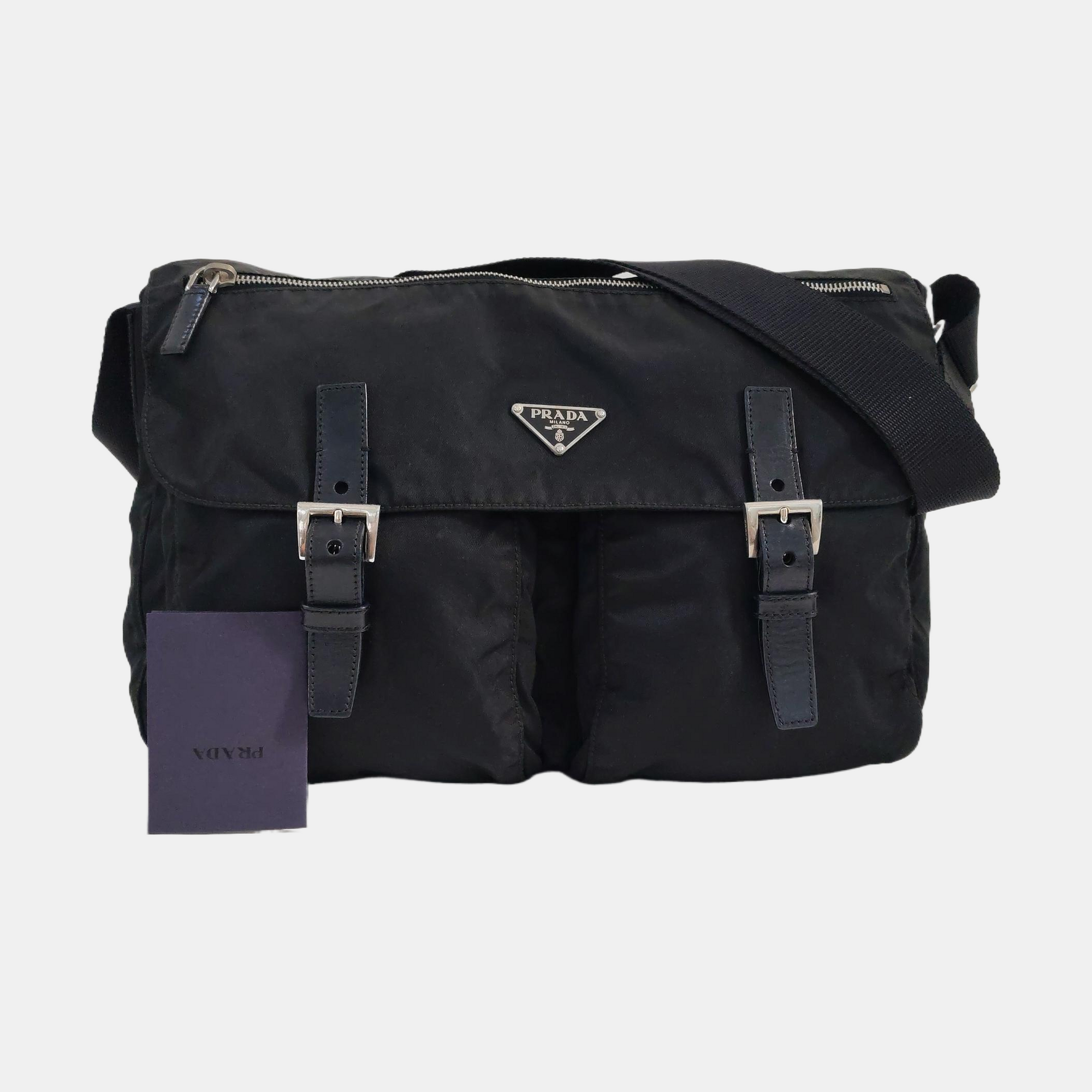 Vela Messenger Bag Nylon Black