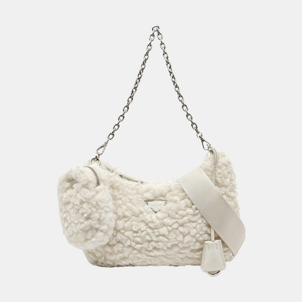 System Quilted Fur White