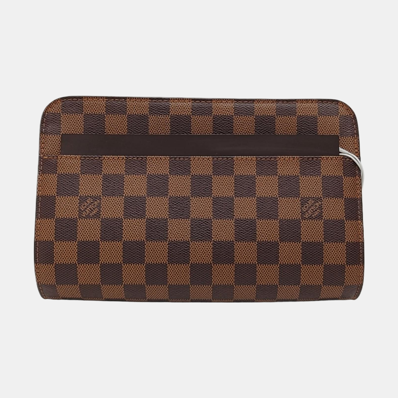 SAINT LOUIS Damier Ebene Coated Canvas Brown