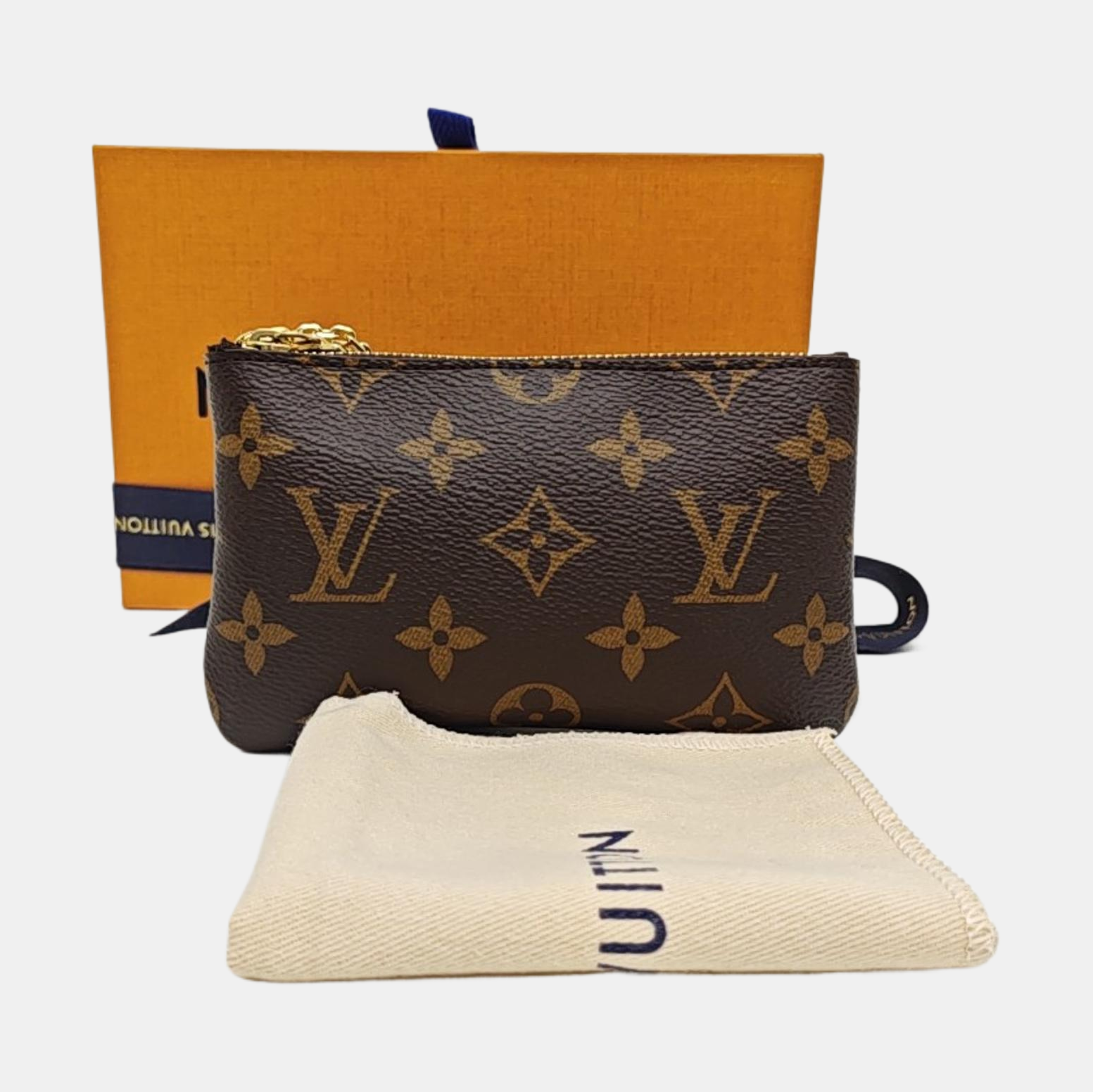 Monogram Coated Canvas Coin Purse Brown