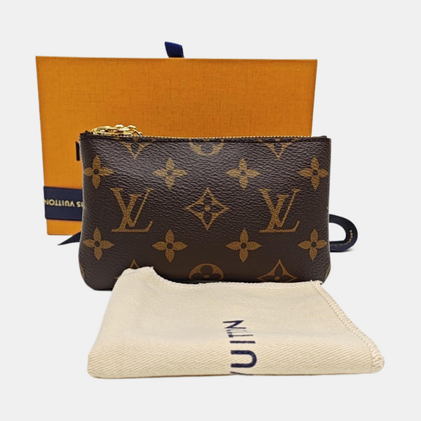 Monogram Coated Canvas Coin Purse Brown