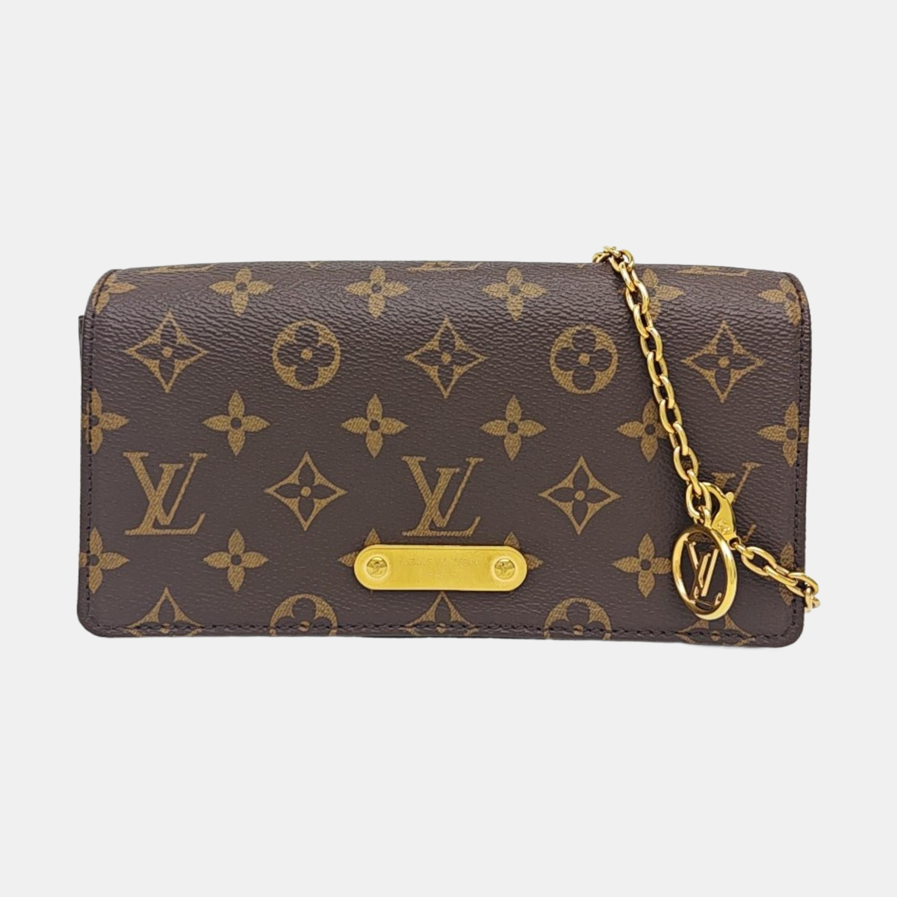 Lily Monogram Coated Canvas Brown