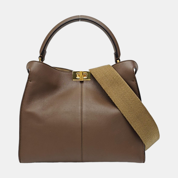 Peekaboo Medium Calfskin Brown