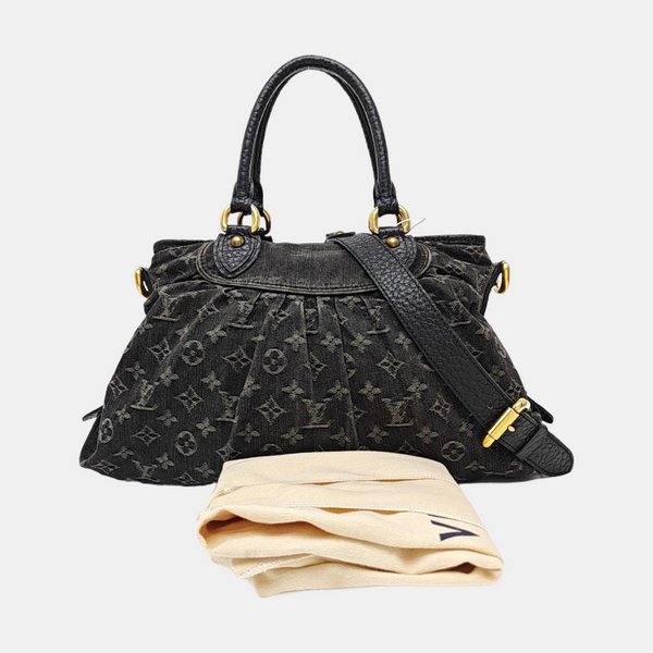 NEO CABBY Monogram Denim Black