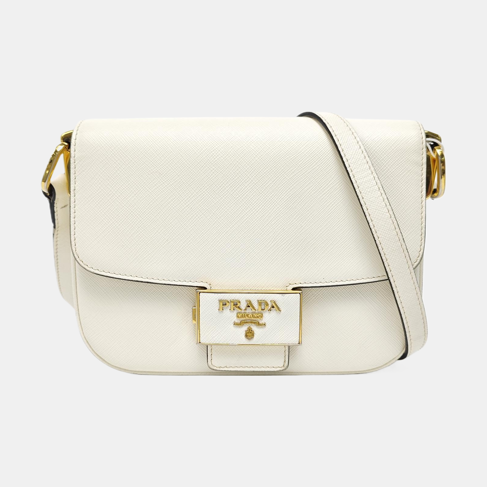 Emblème Calfskin White