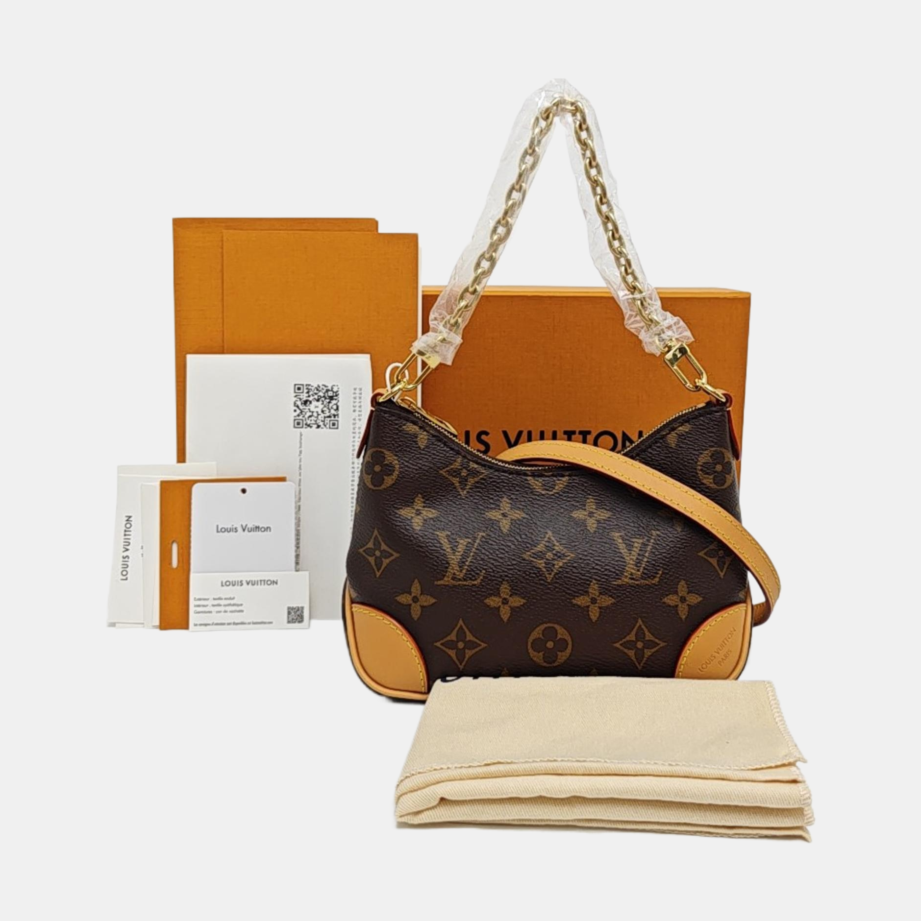 BOULOGNE Nano Monogram Coated Canvas Brown
