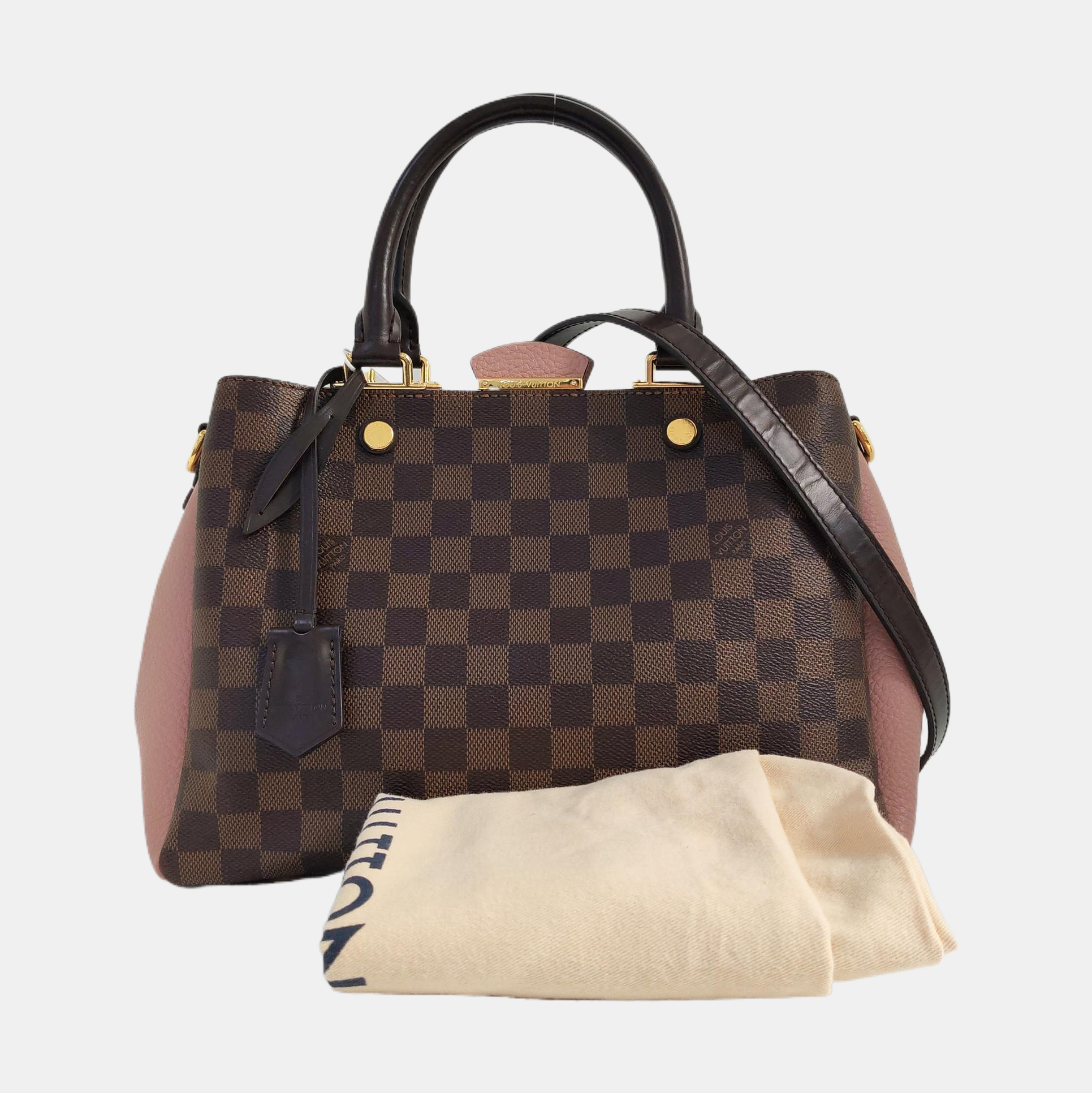 BRITTANY BB Damier Ebene Coated Canvas Brown