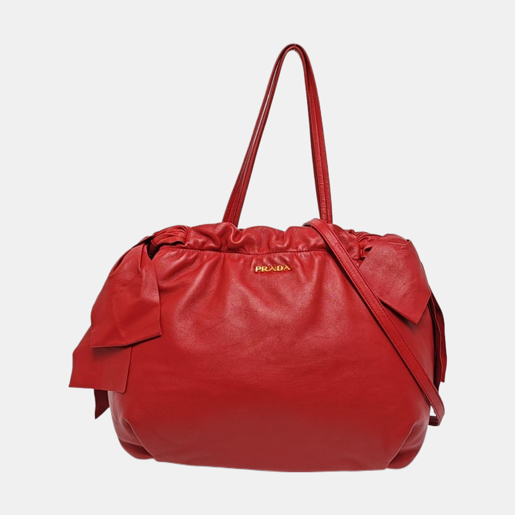 Calfskin Tote Bag Red