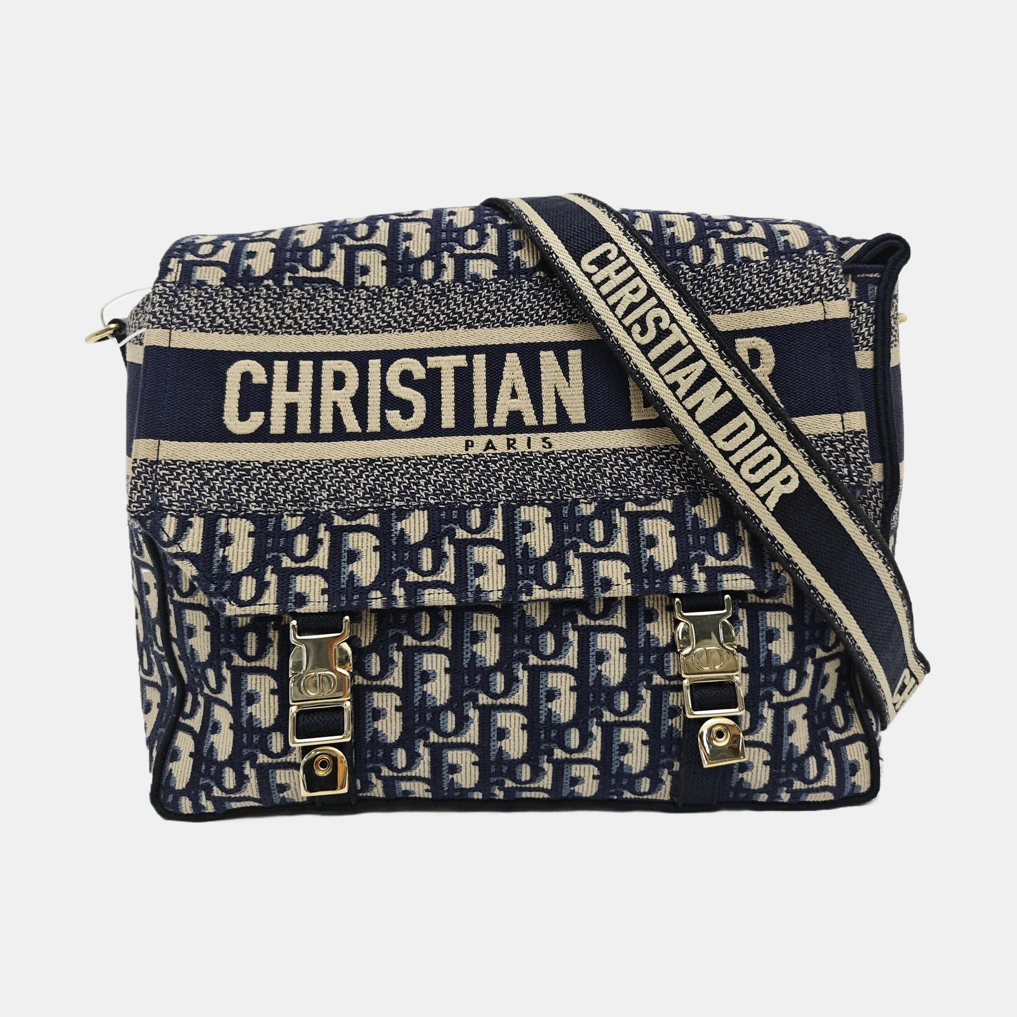 Diorcamp Medium Oblique Canvas Blue