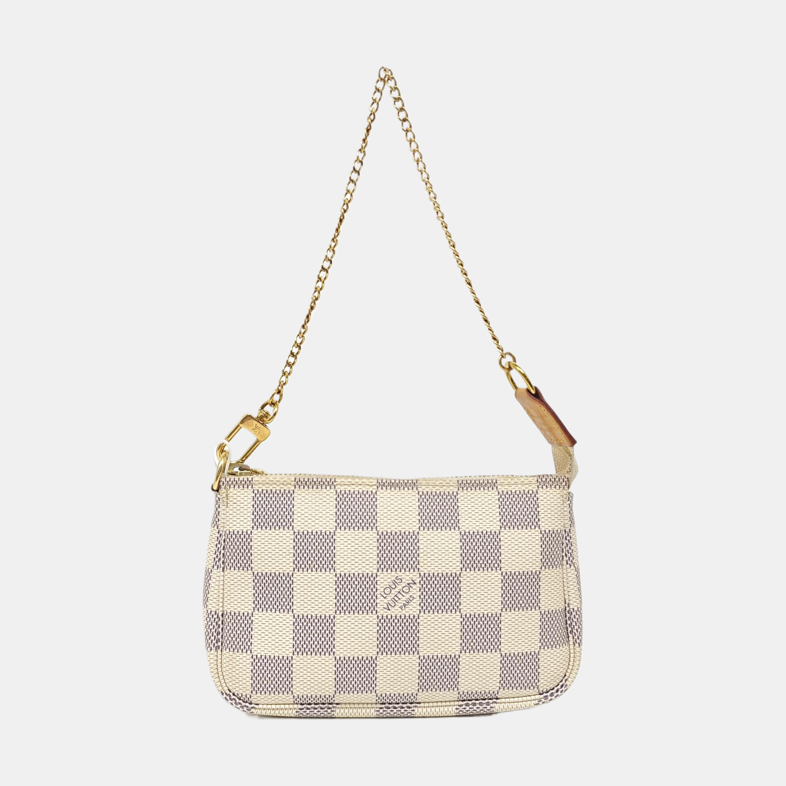 Authenticated pre-owned  ACCESSOIRES Mini Coated Canvas White - Top Handle Bag at Looply