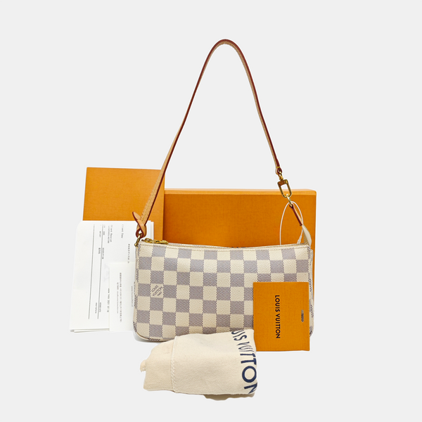ACCESSOIRES GM Damier Azur Coated Canvas White