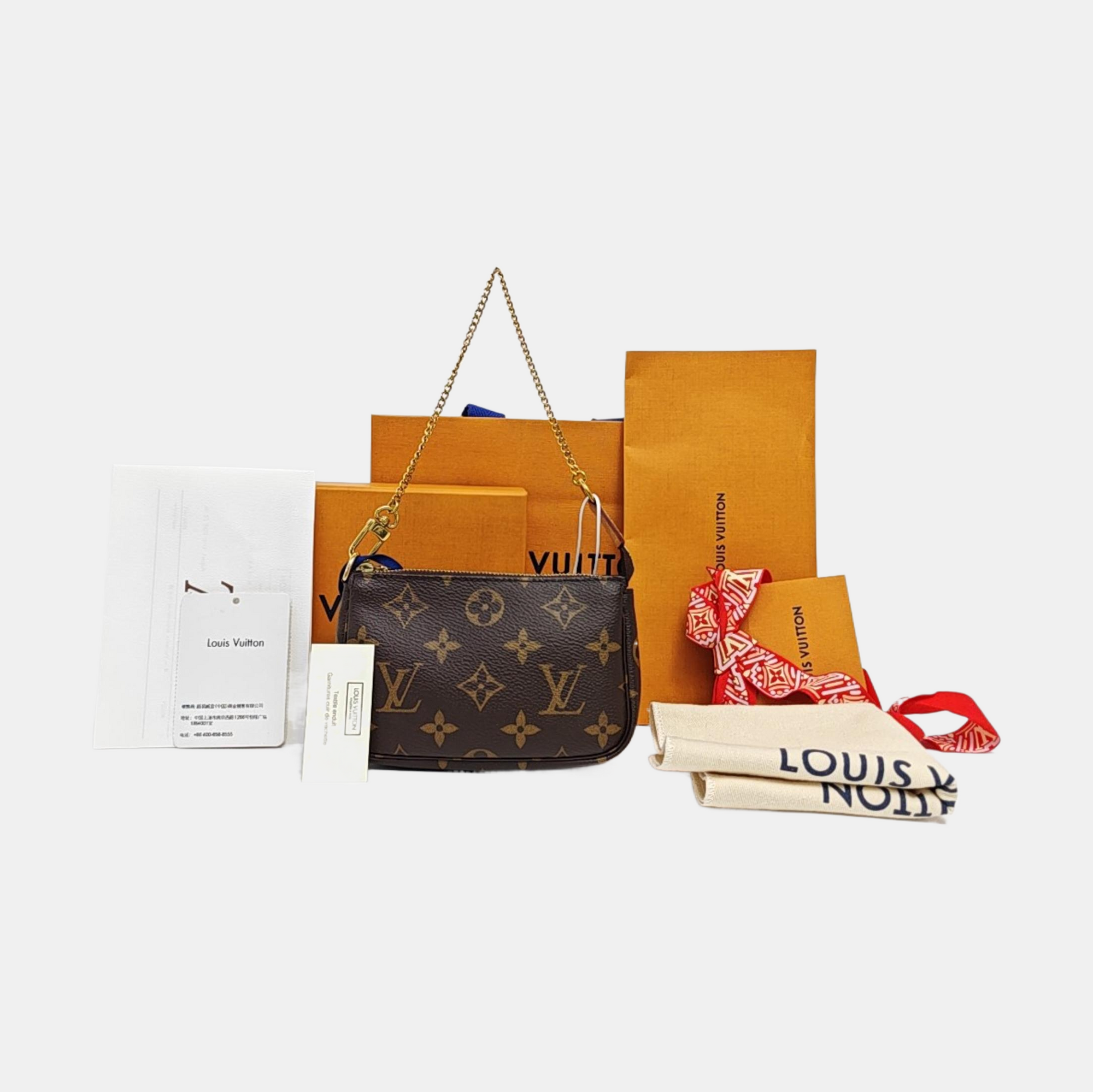 ACCESSOIRES Mini Monogram Coated Canvas Brown