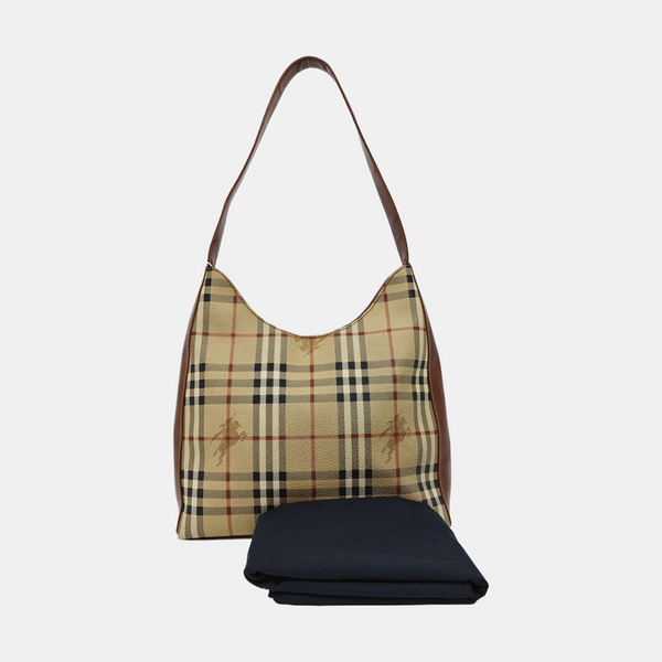 Coated Canvas Tote Bag Beige