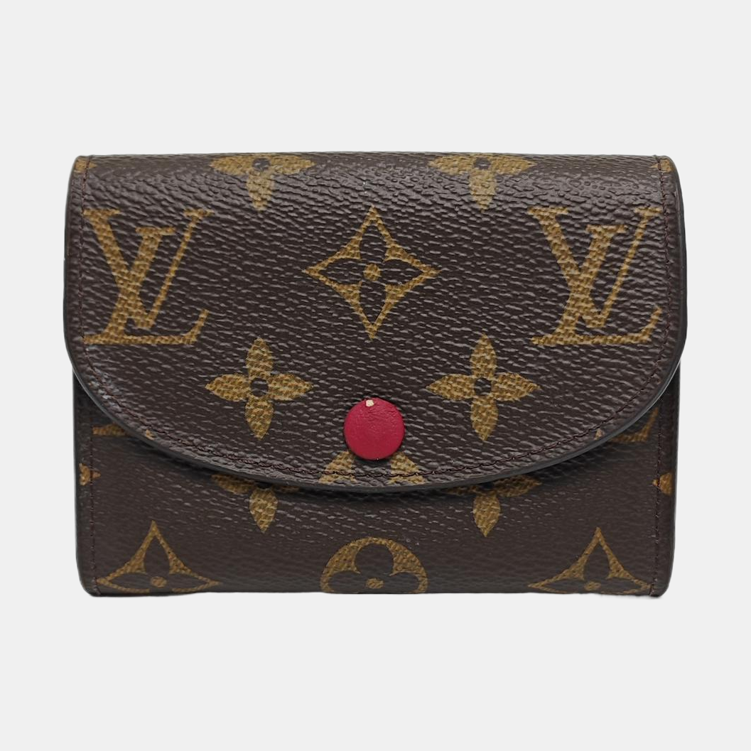 ROSALIE Monogram Coated Canvas Brown Wallet
