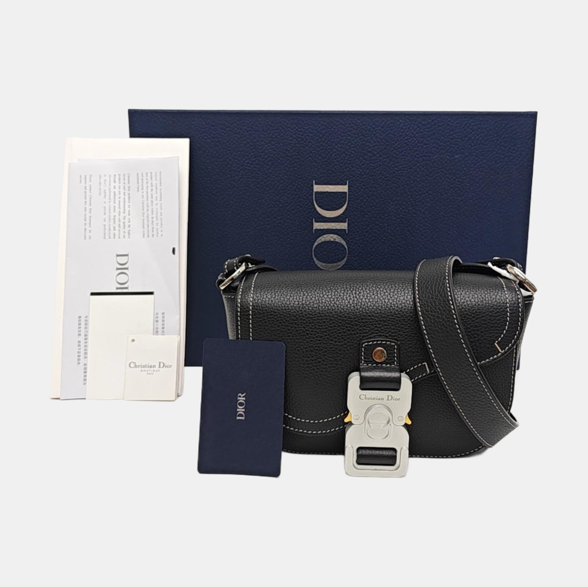 Saddle Mini Calfskin Black