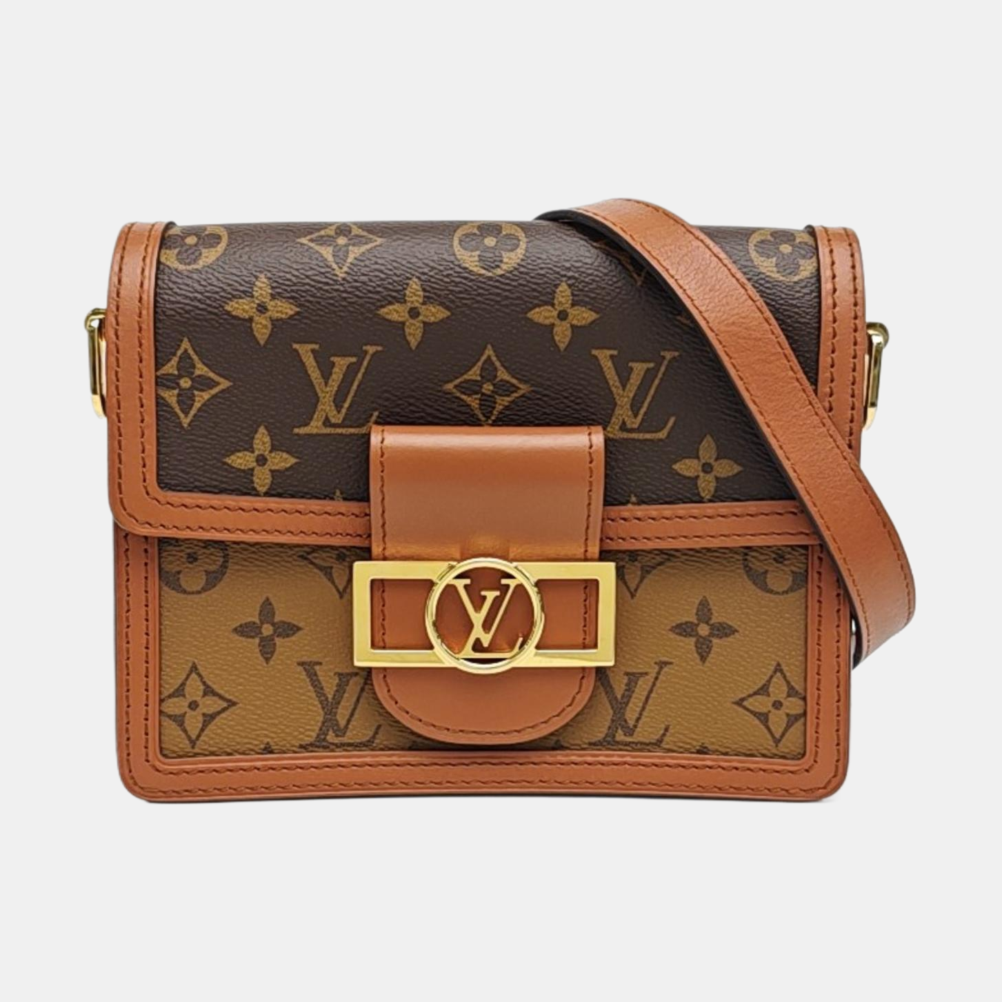 DAUPHINE Mini Coated Canvas Brown