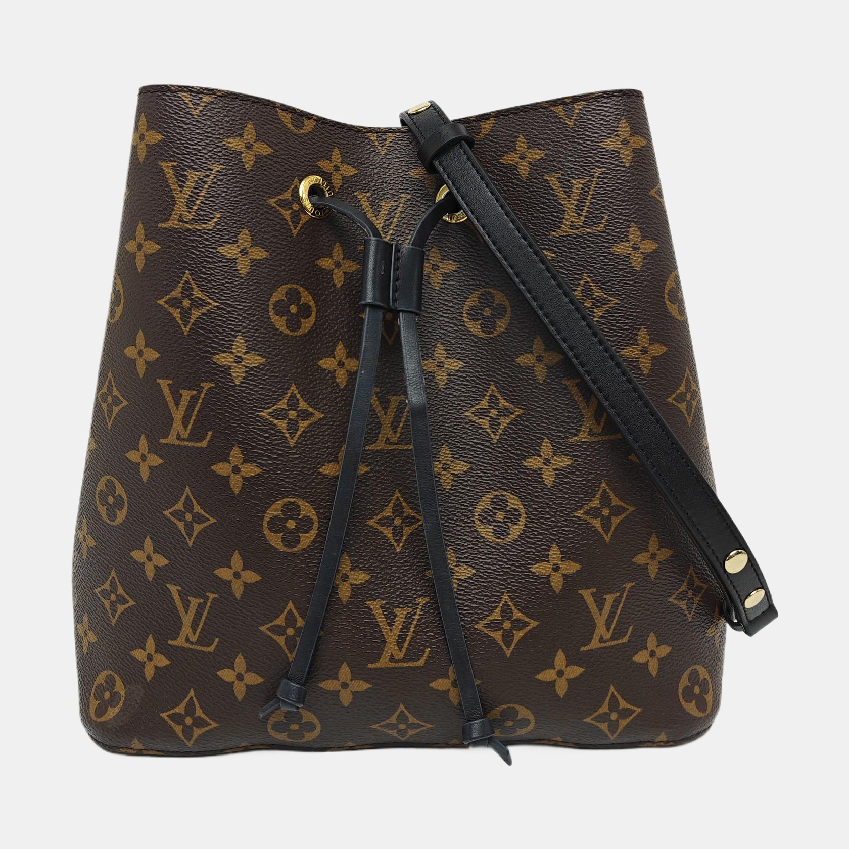 NÉONOÉ MM Monogram Coated Canvas Brown