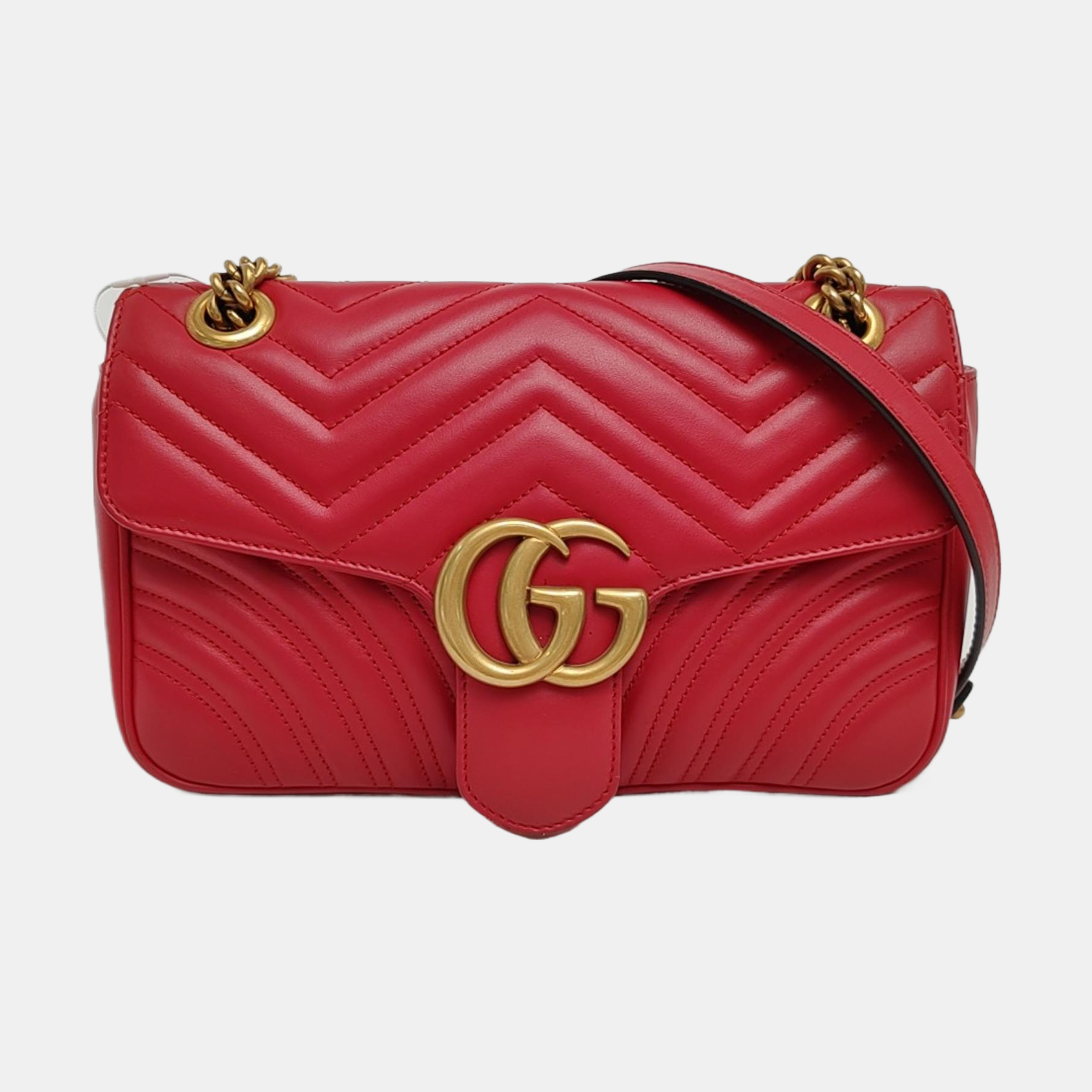 GG Marmont Mediano Piel de Becerro Roja