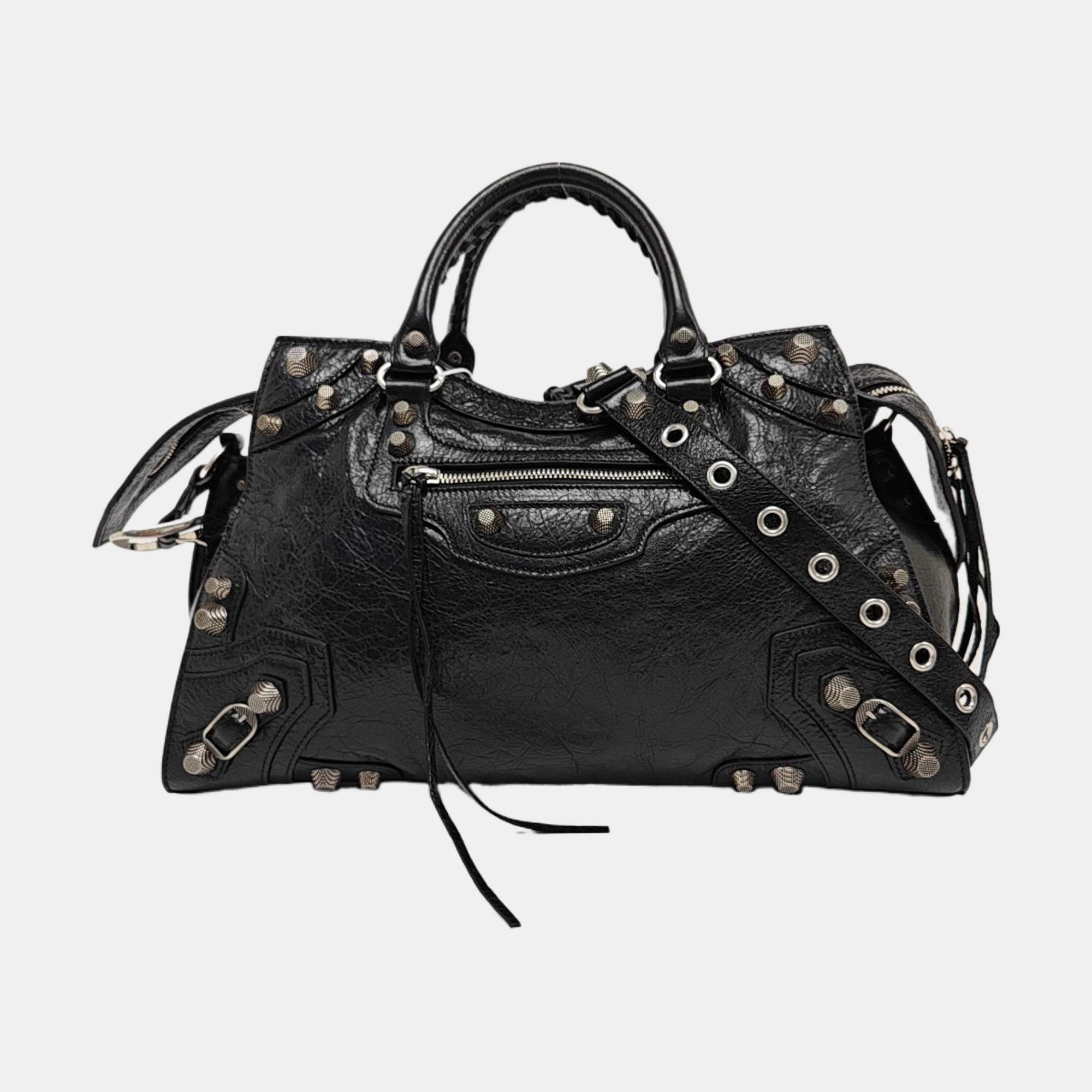 Lambskin Shoulder Bag Black