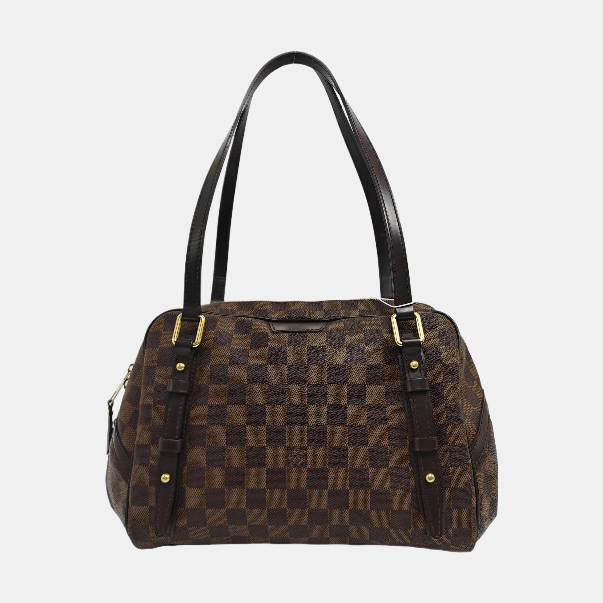 RIVINGTON Damier Ebene Coated Canvas Brown