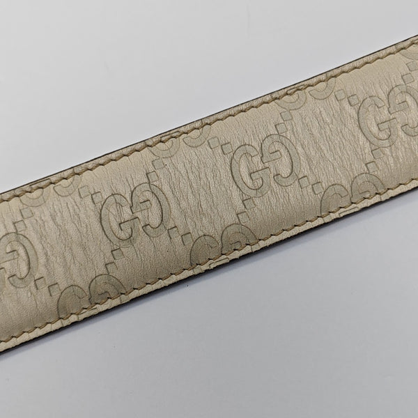 Leather Belt White