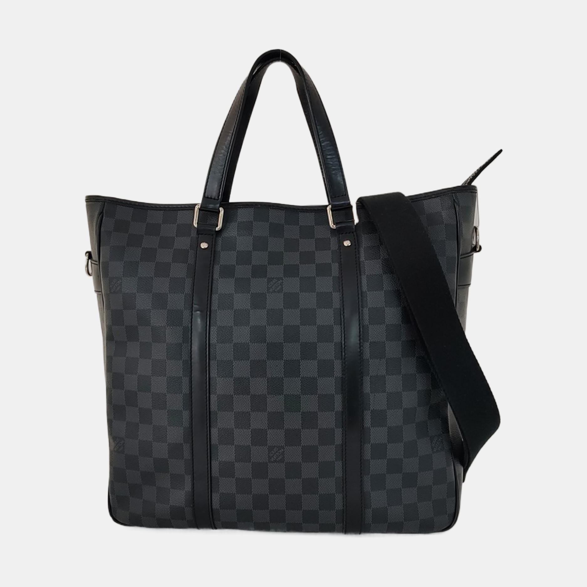 TADAO MM Damier Graphite Coated Canvas Gray