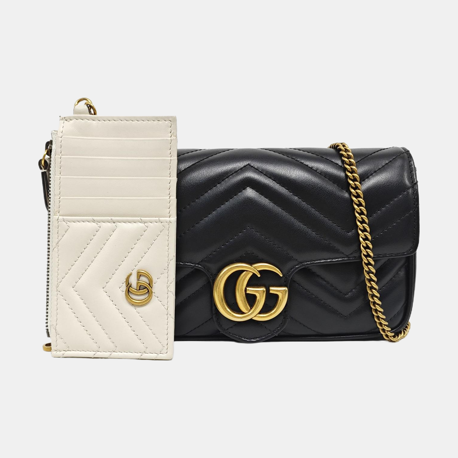 GG Marmont Mini Quilted Calfskin Black