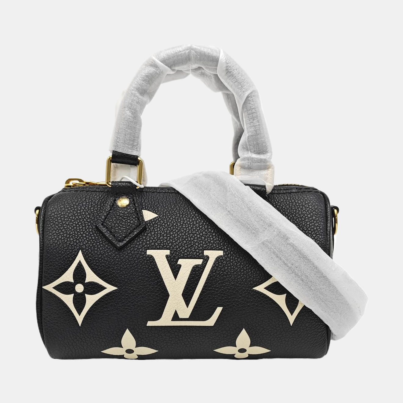 SPEEDY Nano Monogram Calfskin Black