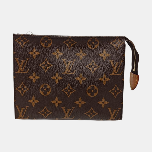 TOILET POCKET 19 Monogram Coated Canvas Brown