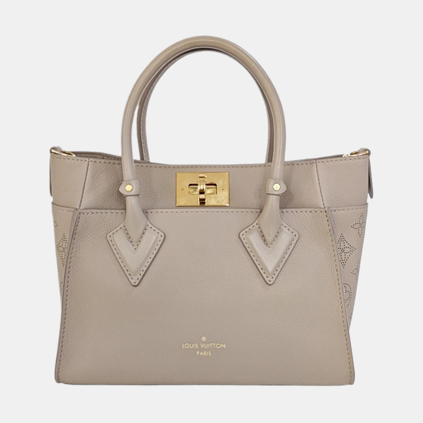ON MY SIDE PM Monogram Calfskin Beige