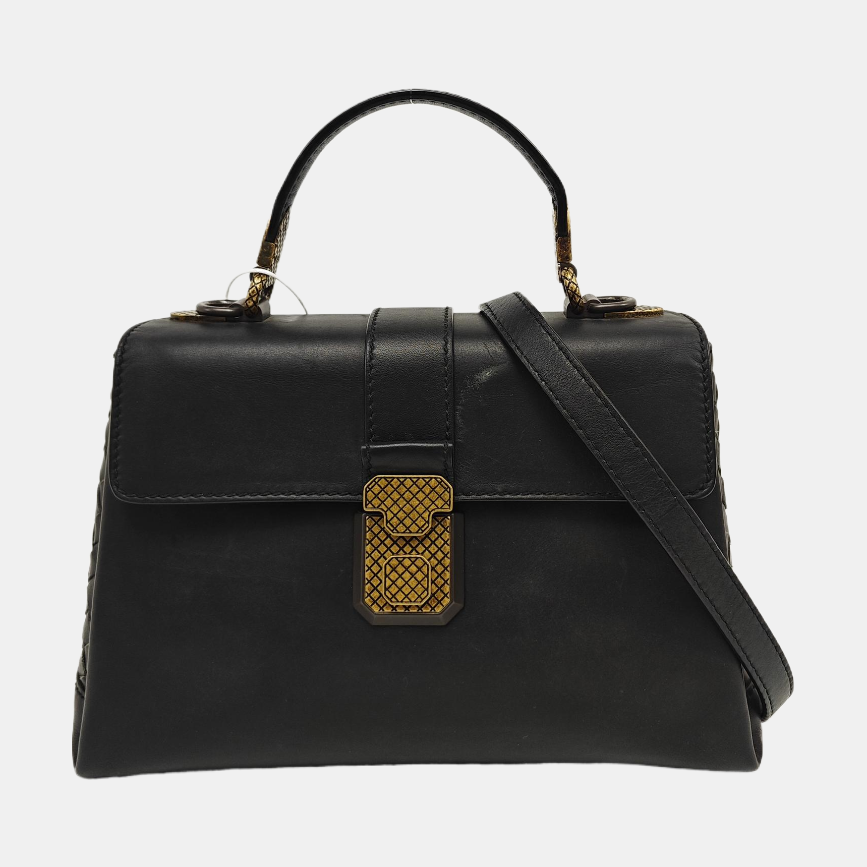 Piazza Small Calfskin Black