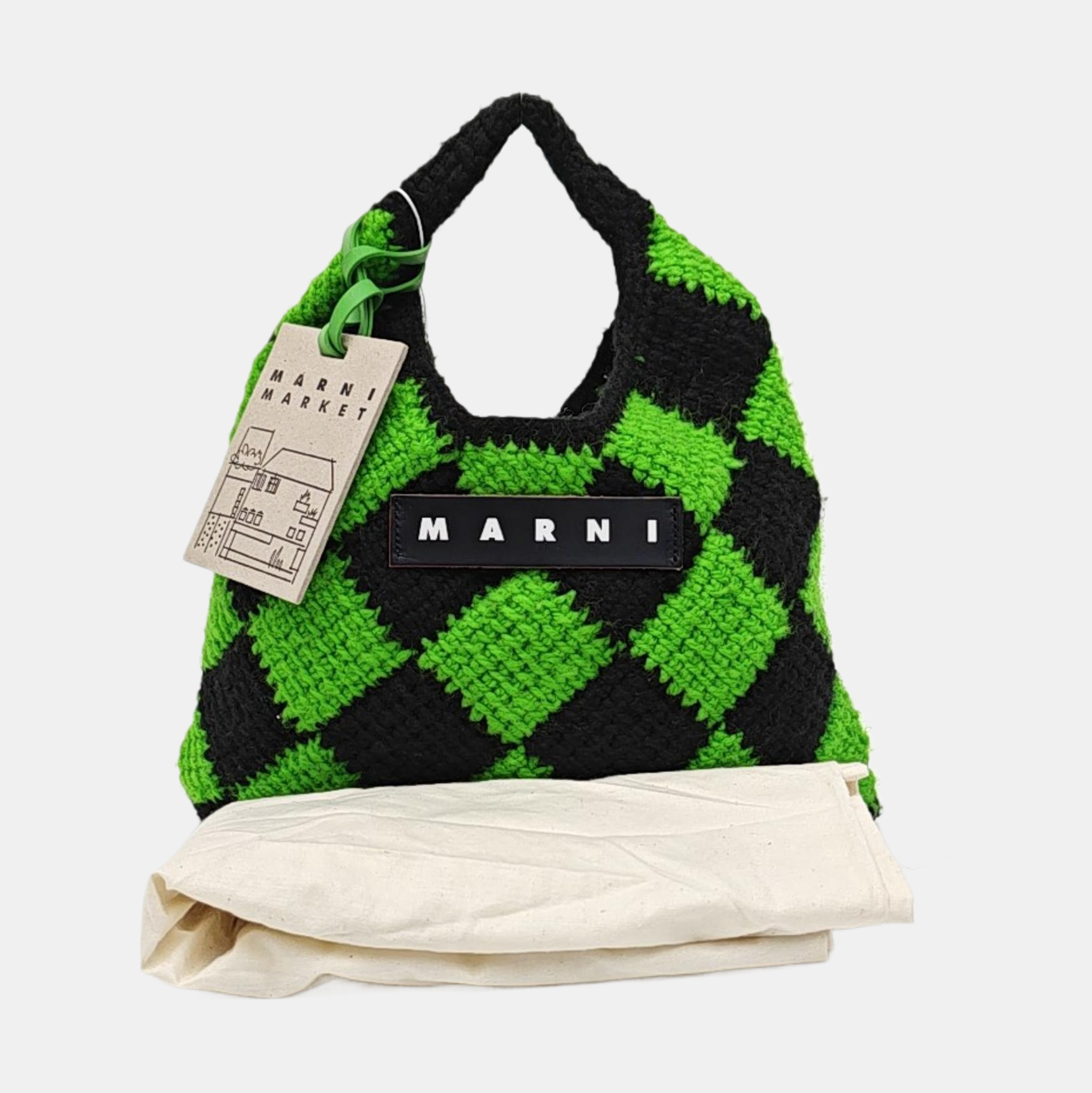 Fabric Top Handle Bag Multicolor