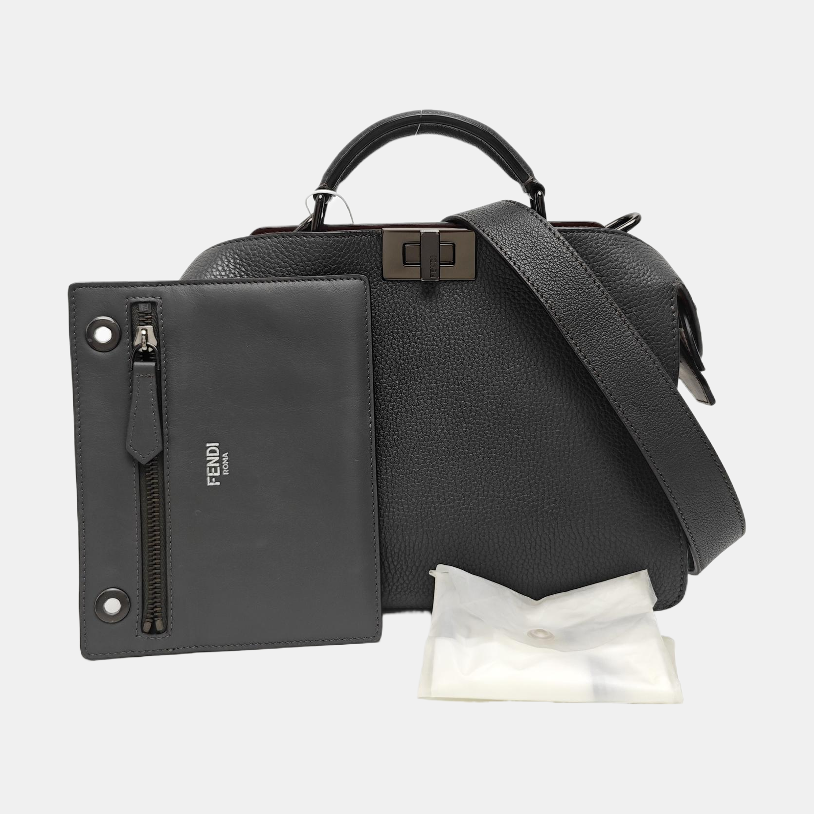 Peekaboo Small Calfskin Gray