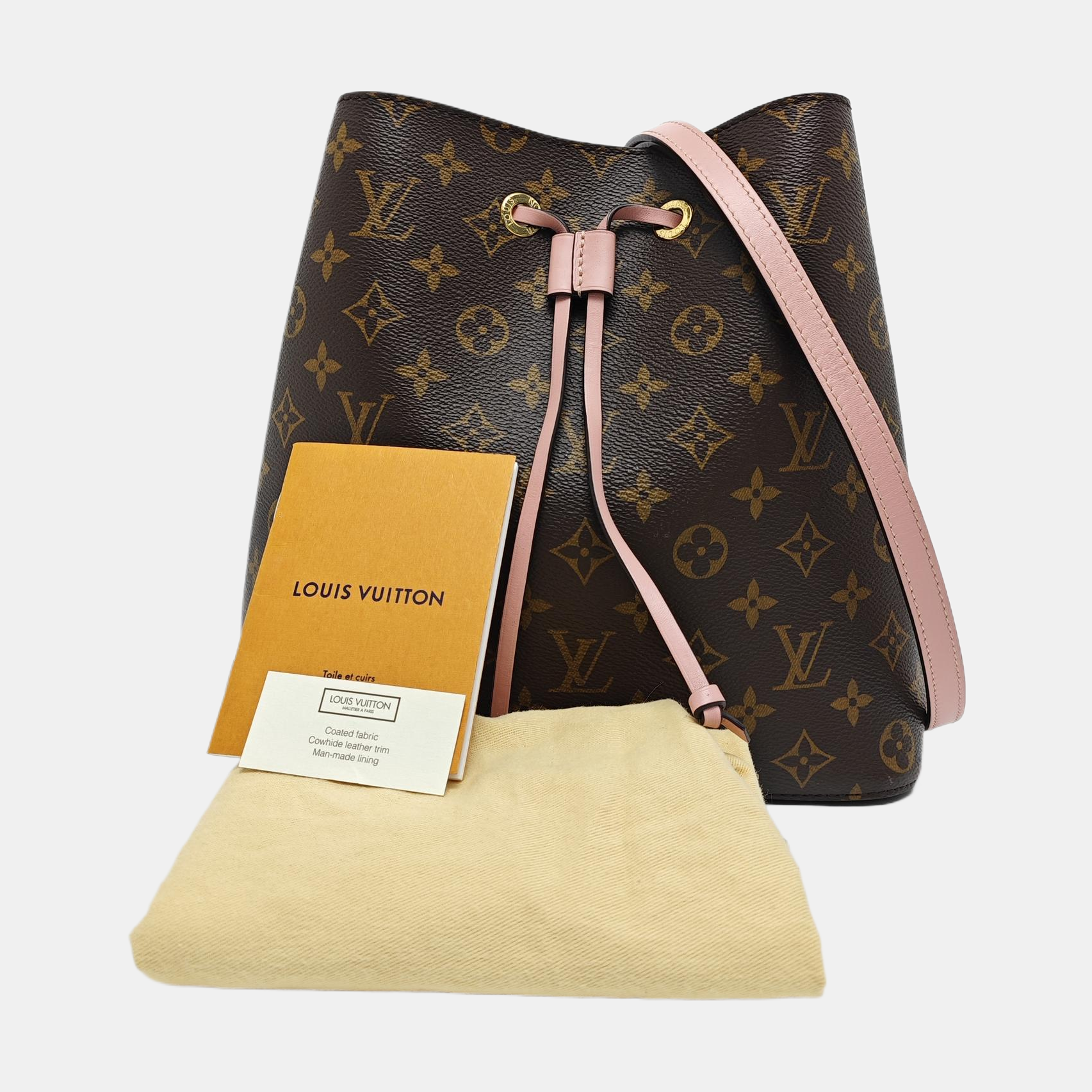NÉONOÉ MM Monogram Coated Canvas Brown