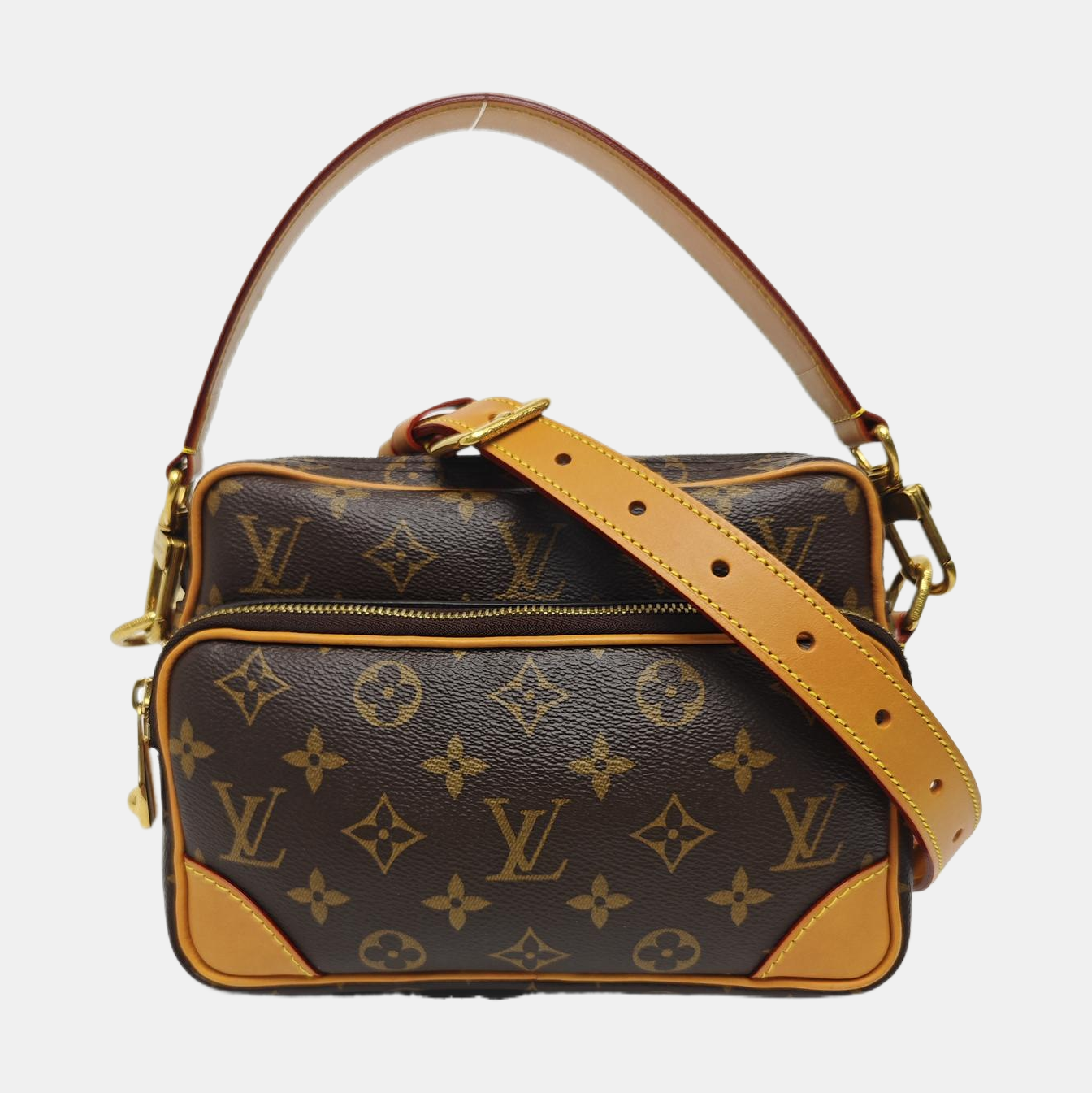 VINTAGE TROCADERO 27 Monogram Coated Canvas Brown