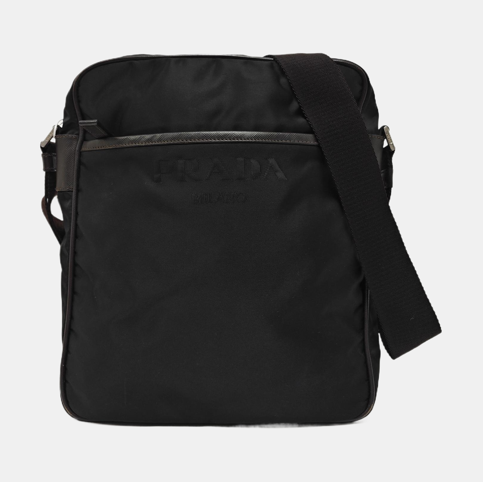 Nylon Shoulder Bag Black