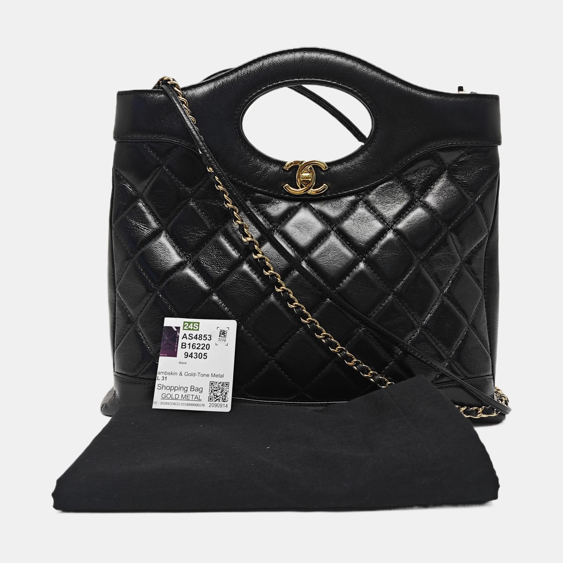 CHANEL 31 Quilted Lambskin Black
