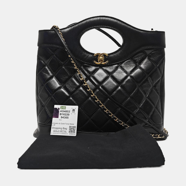CHANEL 31 Quilted Lambskin Black