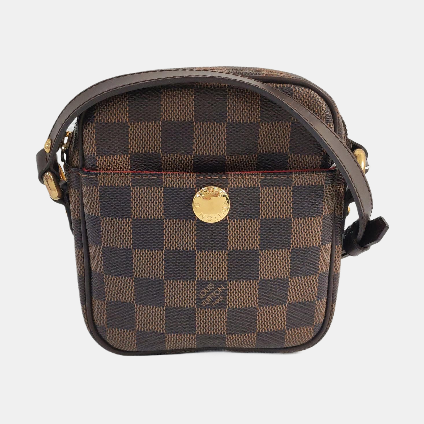 RIFT Damier Ebene Coated Canvas Brown