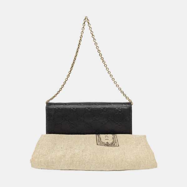Monogram Calfskin Top Handle Bag Brown