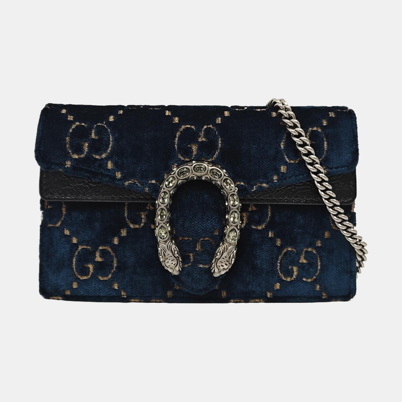 Dionysus Super Mini Monogram Velvet Green