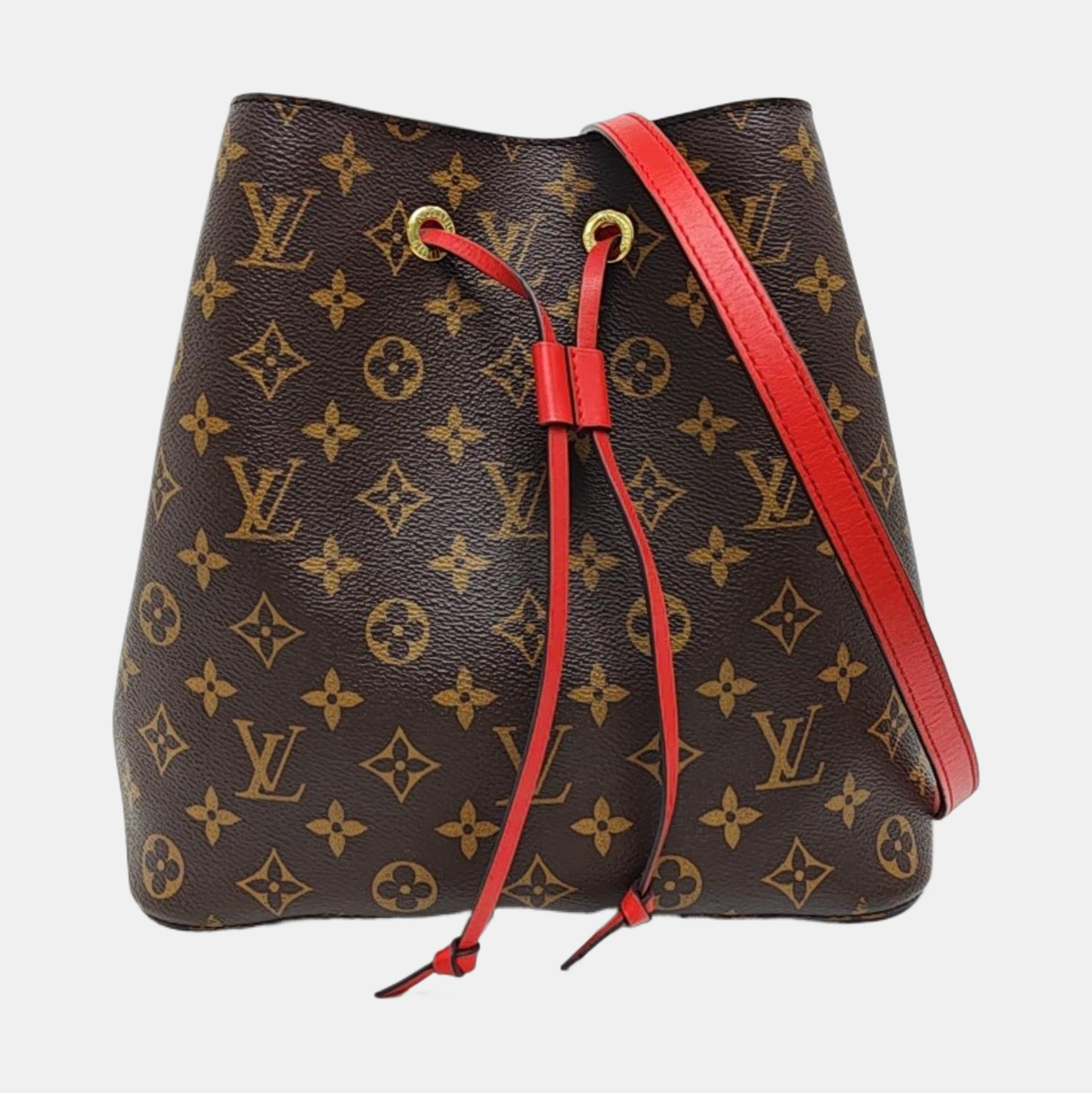 NÉONOÉ MM Monogram Coated Canvas Brown