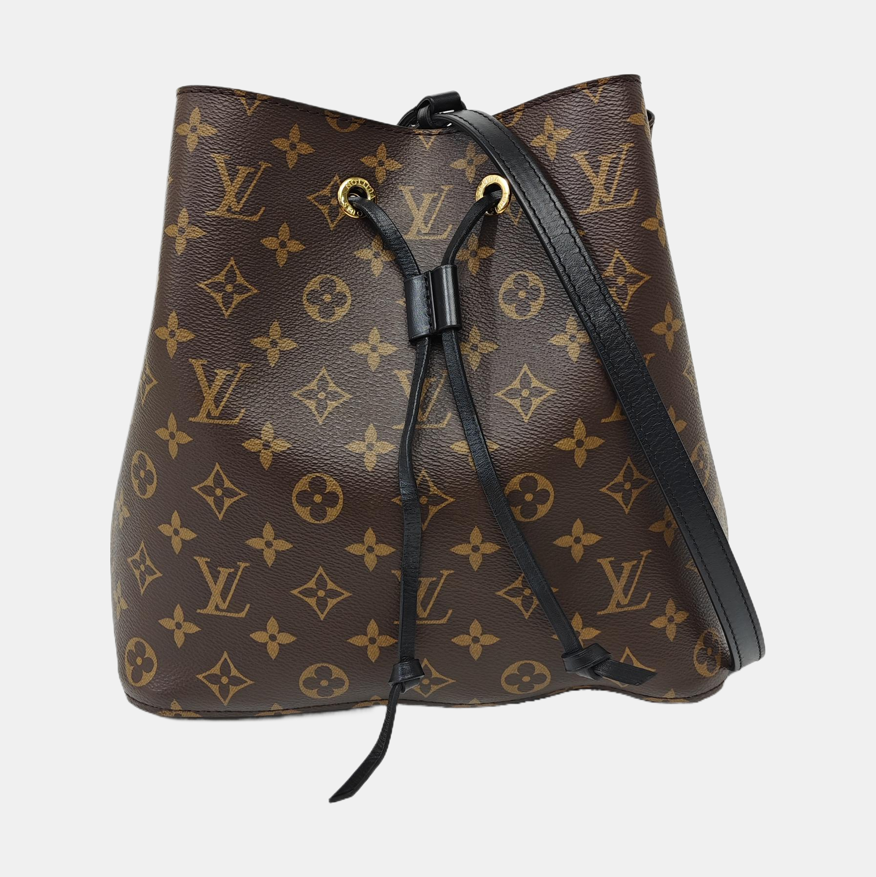 NÉONOÉ MM Monogram Coated Canvas Brown