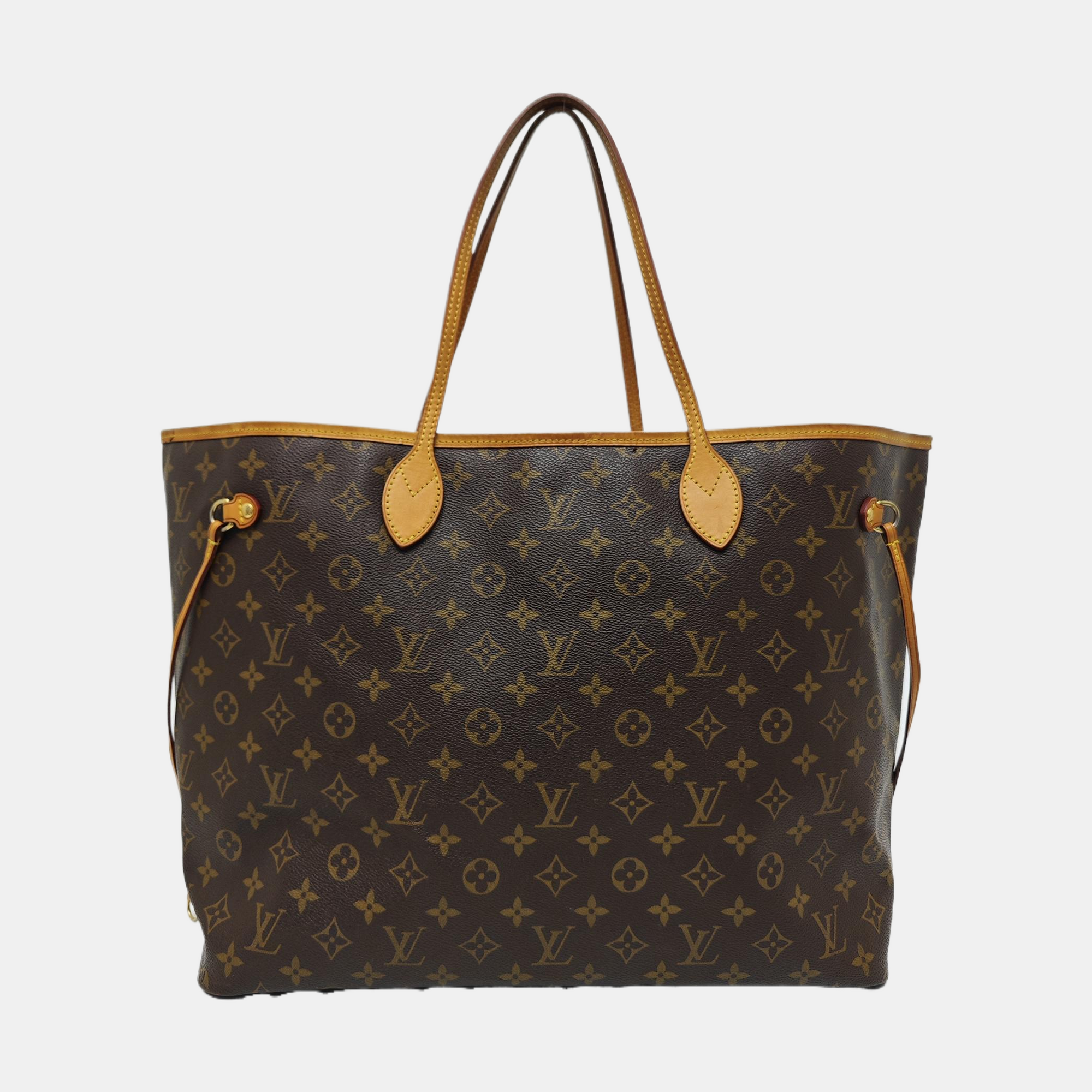 NEVERFULL GM Monogram Coated Canvas Brown