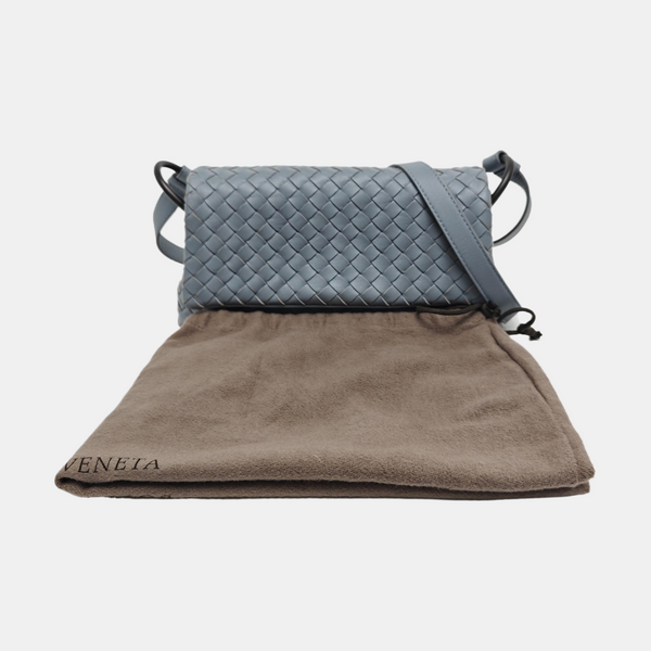 Lambskin Crossbody Bag Blue